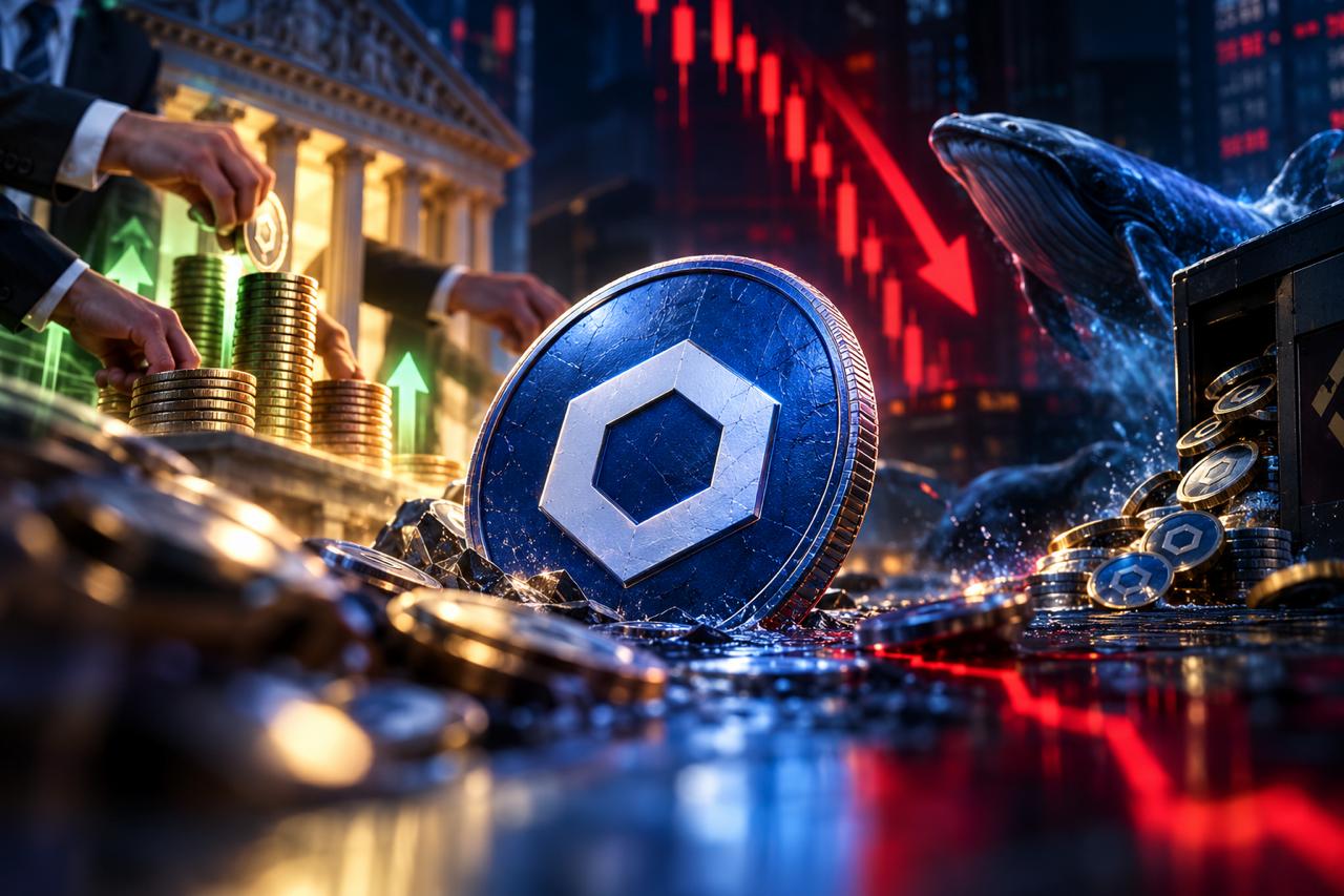 Chainlink.. الفلوس تدخل والسعر يهبط: ماذا يحدث تحت سطح LINK؟